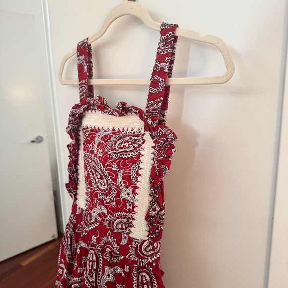 Sea New York Theodora Paisley Print Apron Dress - Picture 6 of 7